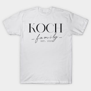 Koch Family EST. 2020, Surname, Koch T-Shirt